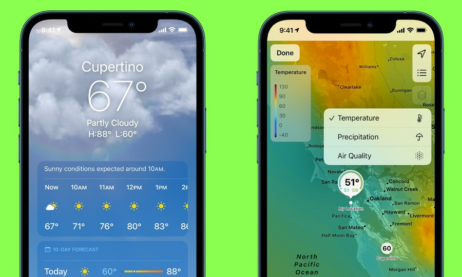 10 Ứng Dụng Thời Tiết Hàng Đầu Dành Cho iPhone Du Ký