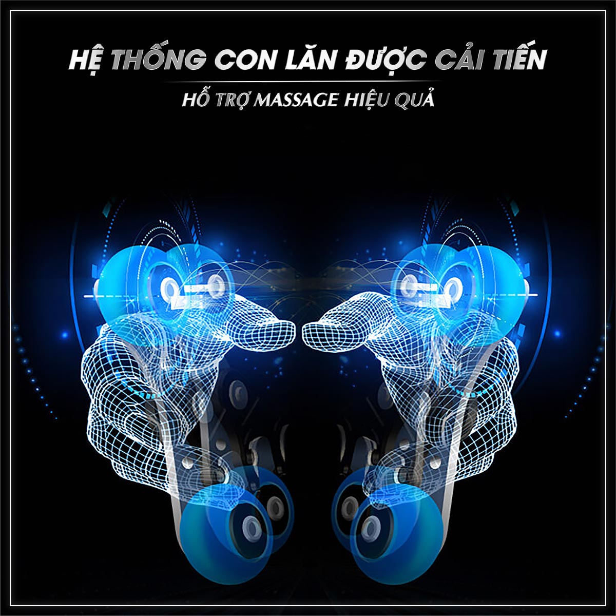 Con lăn massage đa chiều