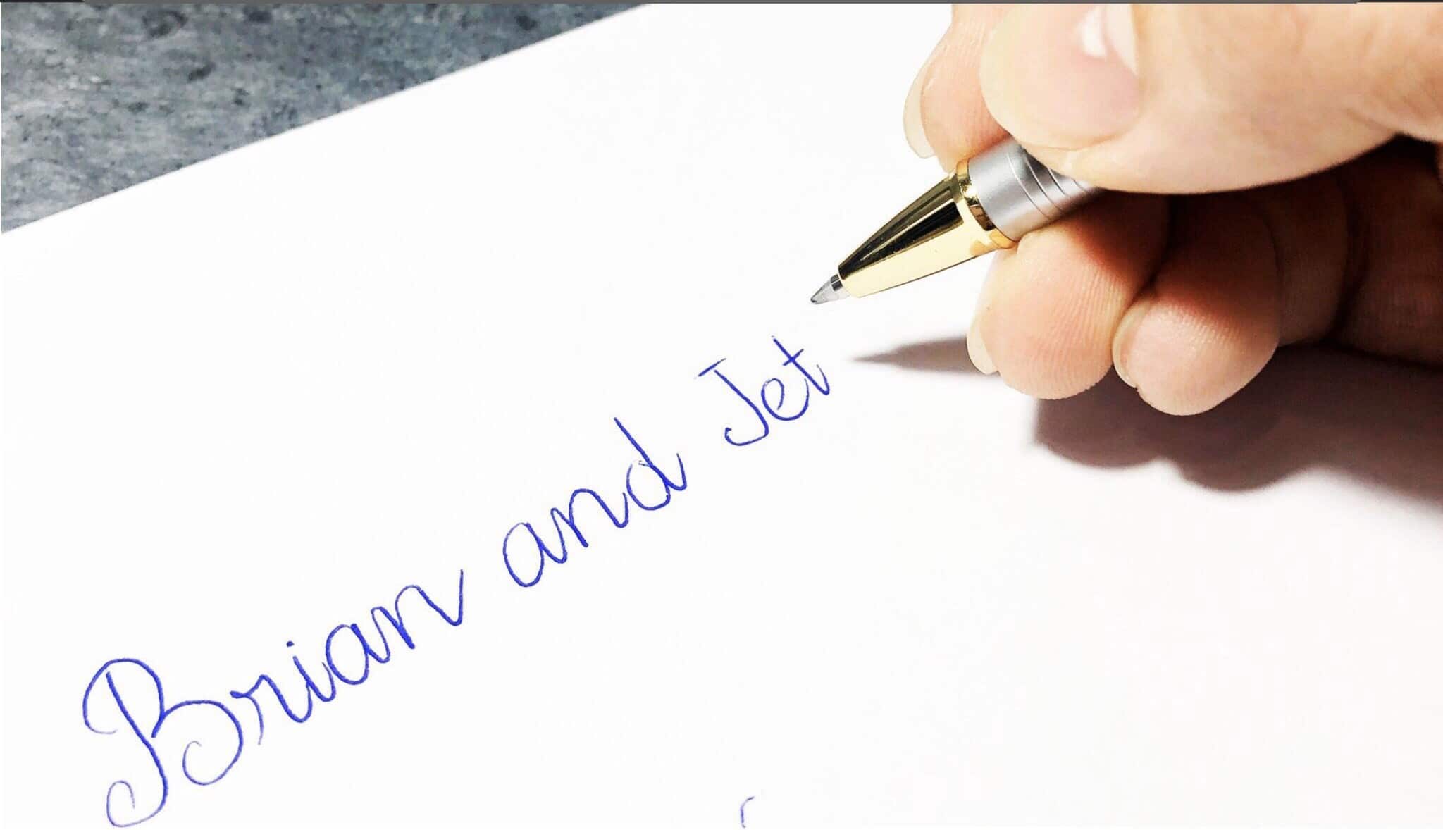 Khám Phá Bút Ký Doanh Nhân Brian & Jet BJ003: Sự Lựa Chọn Đẳng Cấp 3 Nét viết bút ký BJ003